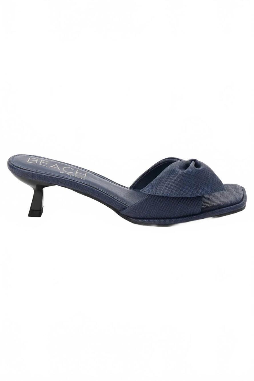NEW MATISSE women's pompano bow heel sandal in navy